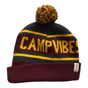 Poler Stuff “Camp Vibes!” Pom Beanie